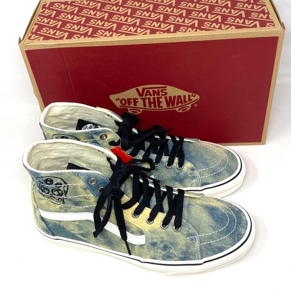 VANS Sk8-Hi Tapered Shoes High Top Denim Olive Men’s Size Sneakers VN0A5KRUY33 - Picture 5 of 9